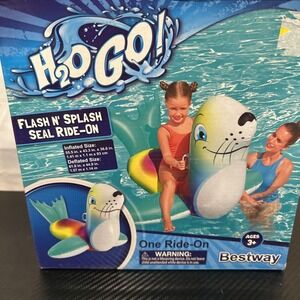 H2O Go Seal Inflatable Swimming Pool Toy New In Box 62"x45"